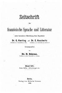 Zeitschrift Für Französische Sprache Und Literatur