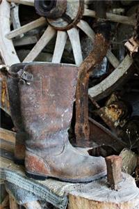 A Brown Old Work Boots Still Life Journal