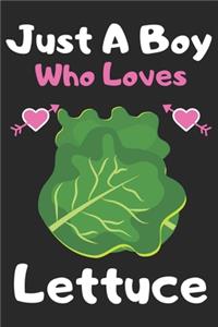 Just a boy who loves lettuce