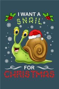 I want a snail for Christmas