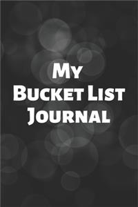 My Bucket List Journal