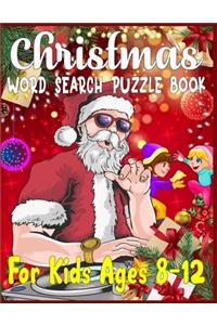 Christmas word search puzzle book for Kids ages 8-12