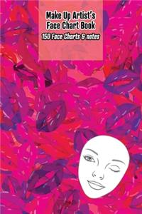 Make Up Artist's Face Chart Book. 150 Face Charts & notes.