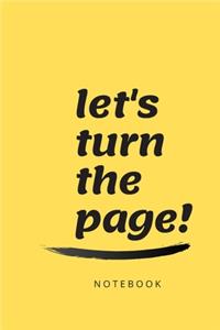 Let's turn the page