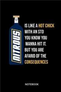 Nitrous Is Like A Hot Chick With An Std You Know You Wanna Hit It. But You Are Afrait Of The Consequences Notebook