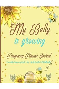 My Belly is Growing Pregnancy Planner Journal 9 Months Journey Week-by-Week Guide to Childbirth