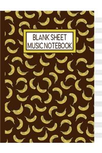 Blank Sheet Music Notebook
