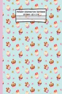 Cupcakes Primary Composition Notebook