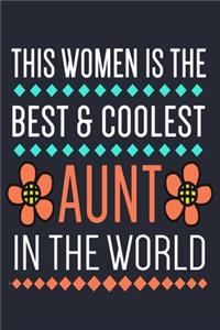 Best Aunt In The World Notebook