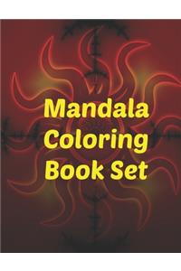 Mandala Coloring Book Set