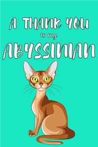 A Thank You To My Abyssian