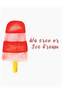 Watercolor ice cream