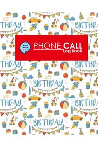 Phone Call Log Book