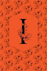 Floral Monogram Journal/Notebook - I