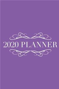 2020 Planner: A Simple & Modern Weekly Planner for the End of the Decade: 6x9 Satin Matte Bright Purple Cover