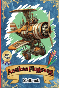 Antikes Flugzeug Malbuch