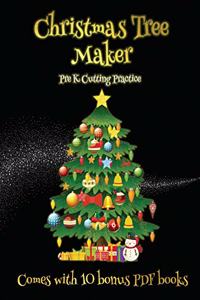 Pre K Cutting Practice (Christmas Tree Maker)
