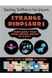 Teaching Toddlers to Use Scissors (Strange Dinosaurs - Cut and Paste)