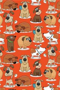 Journal Notebook For Dog Lovers Funny Dogs Pattern 3