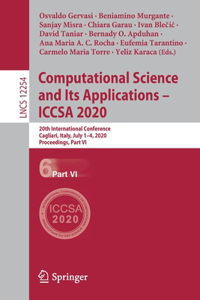 Computational Science and Its Applications - Iccsa 2020