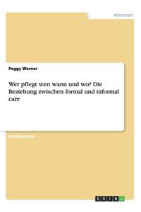 Wer pflegt wen wann und wo? Die Beziehung zwischen formal und informal care