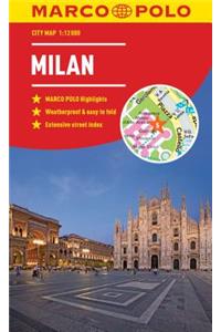 Milan Marco Polo City Map - pocket size, easy fold, Milan street map