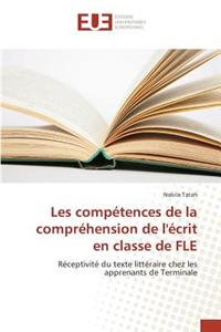 Les Compétences de la Compréhension de l'Écrit En Classe de Fle