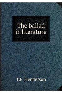 The ballad in literature