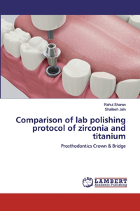 Comparison of lab polishing protocol of zirconia and titanium