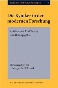 Die  Kyniker in der modernen Forschung