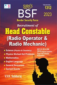 SURA'S BSF Head Constable(Radio Operator & Radio Mechanic) Exam Book in English Medium - Latest Updated Edition 2023