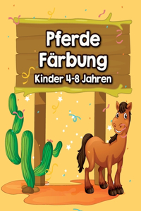 Pferde, Färbung Kinder 4-8 Jahren