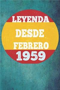 Leyenda Desde Febrero 1959