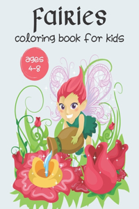 Fairies Coloring Book For Kids Ages 4-8