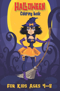 Halloween Coloring Book For Kids Ages 4-8