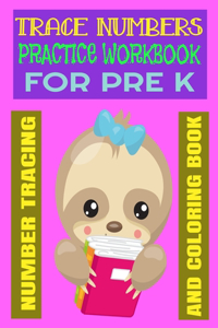 Trace Numbers Practice Workbook for Pre K