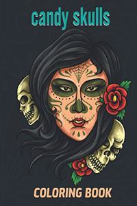 Candy Skulls Coloring Book