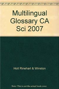Multilingual Glossary CA Sci 2007
