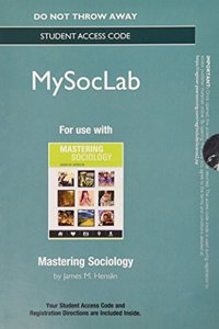 New Mysoclab Without Pearson Etext -- Standalone Access Card -- For Mastering Sociology
