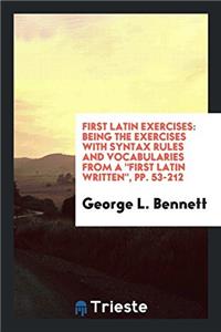 First Latin Exercises
