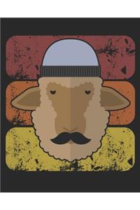 Hipster Sheep Lined Notebook