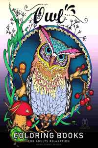 Owl Coloring Book for Adult Relaxation