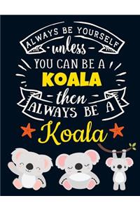 Always Be Yourself Unless You Can Be a Koala Then Always Be a Koala