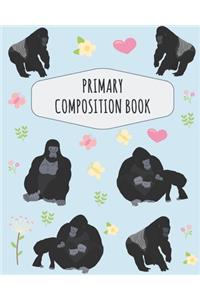 Gorilla Primary Composition Book