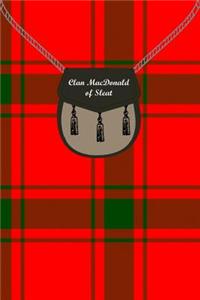 Clan MacDonald of Sleat Tartan Journal/Notebook