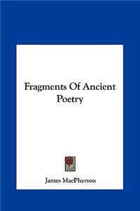 Fragments of Ancient Poetry