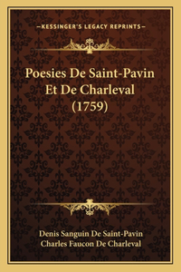 Poesies De Saint-Pavin Et De Charleval (1759)