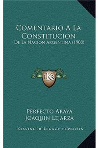 Comentario A La Constitucion