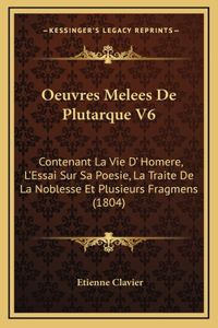 Oeuvres Melees De Plutarque V6