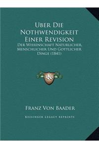 Uber Die Nothwendigkeit Einer Revision